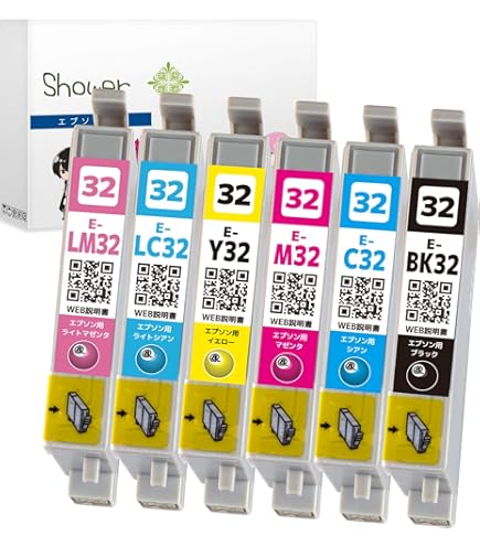 エプソン EPSON 互換インク IP01 ブラック イエロー　マゼンタ シアン Amazon.co.jp: IC32 4色セット ブラック シアン マゼンタ